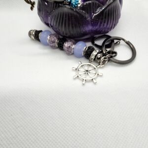 Beaded keychains with charms